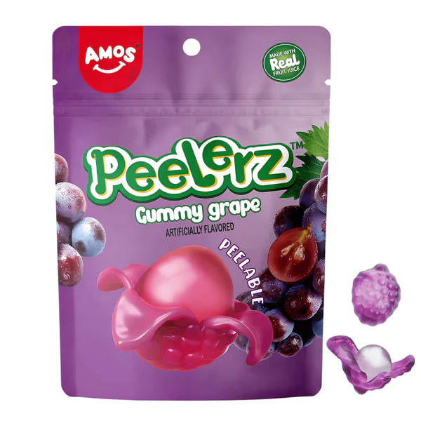 Amos Peelerz Gummy Grape 65 g
