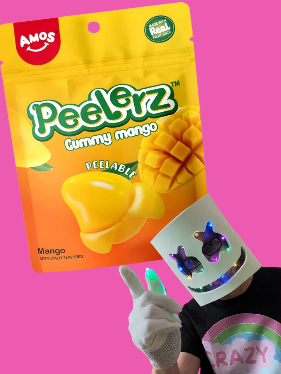 Amos Peelerz Gummy Mango 65 g