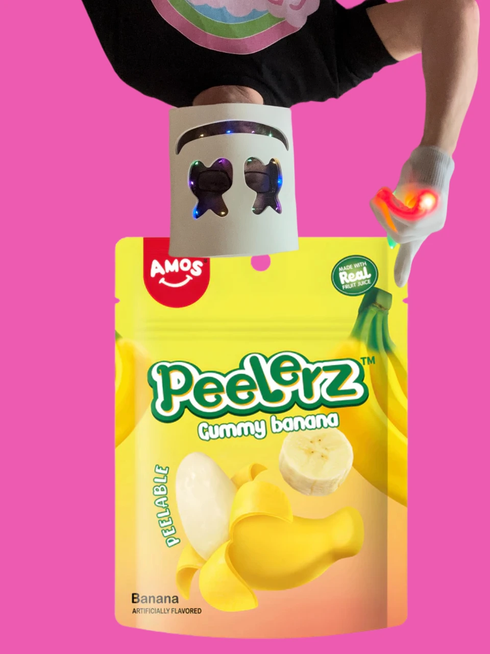 Amos Peelerz Gummy Banana 65 g