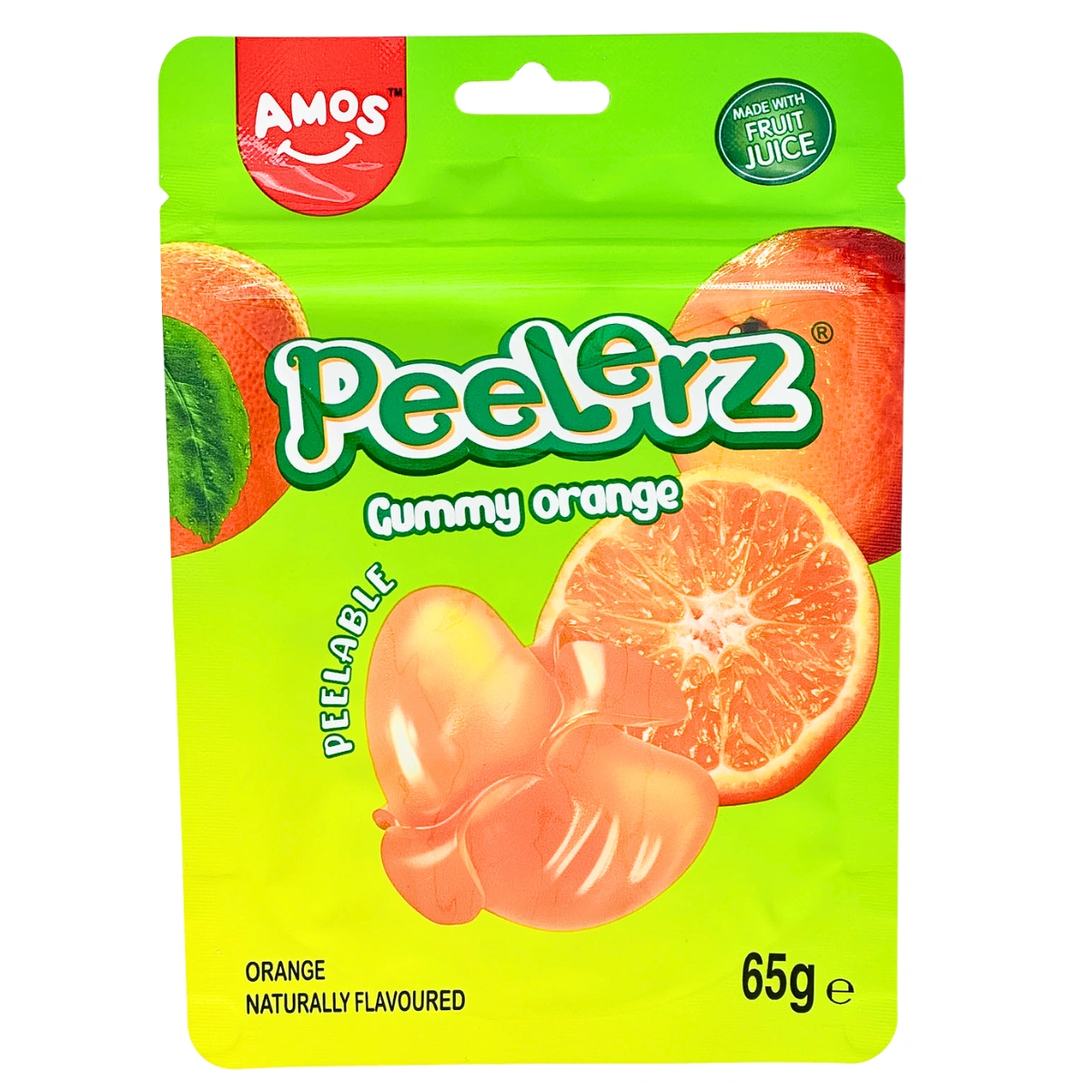 Amos Peelerz Gummy Orange 65 g