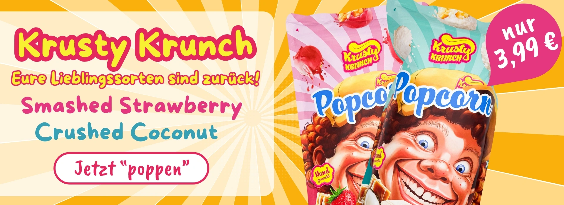 Krusty Krunch Smashed Strawberry und Curshed Coconut