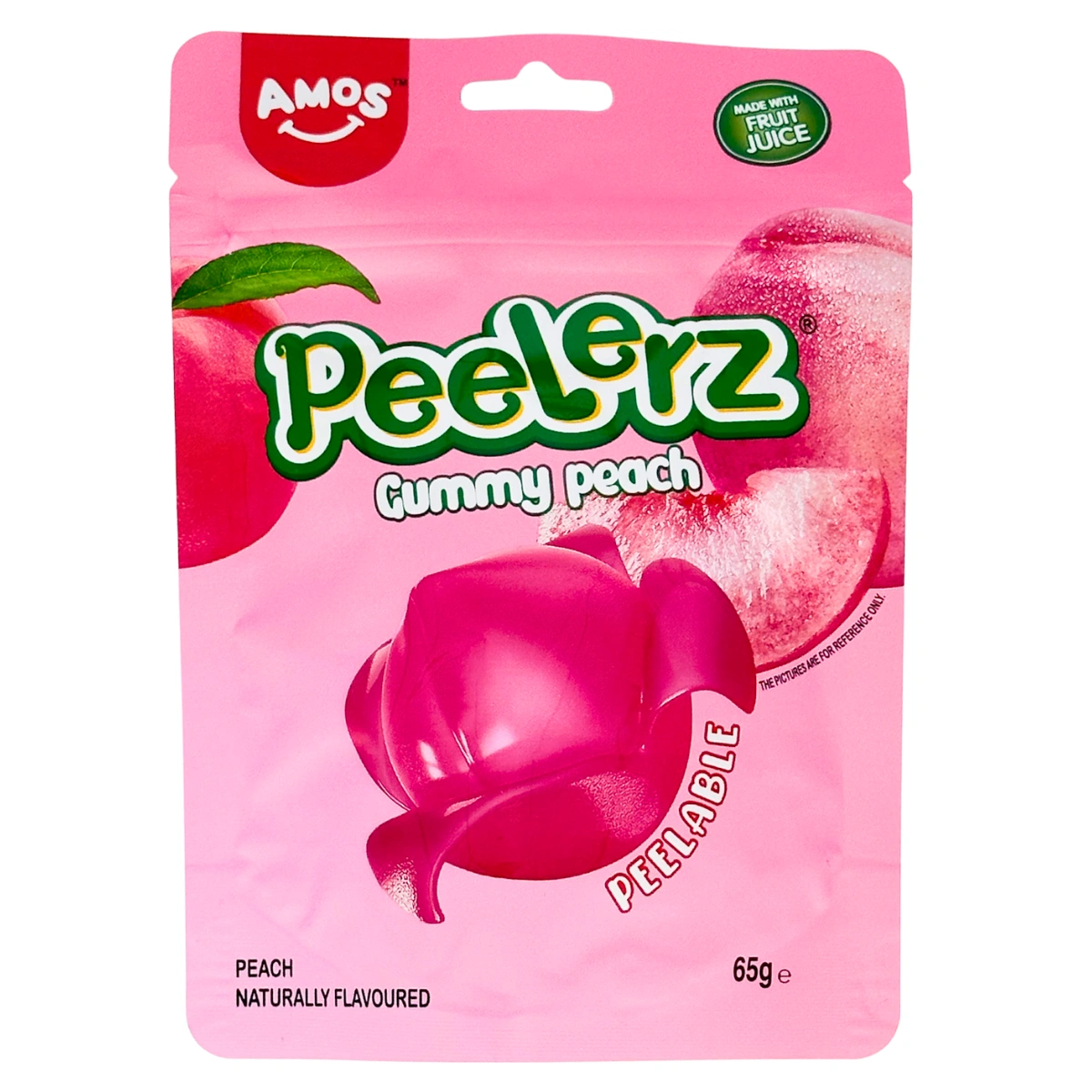 Amos Peelerz Gummy Peach 65 g