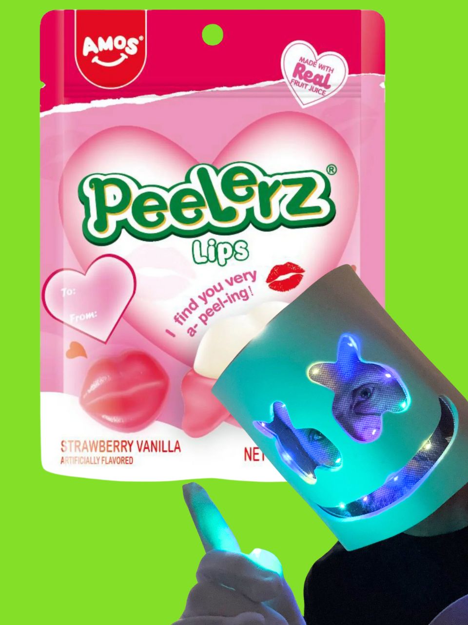 Amos Peelerz Gummy Lips 65 g