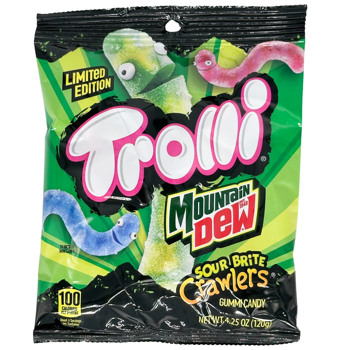 Trolli Sour Mountain Dew Crawlers 120 g